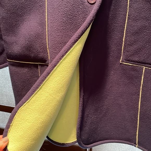 Fleece Long Sleeve Coat with Stand up Collar (Tag Removed) - Picture 4 of 5